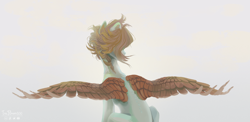 Size: 3380x1648 | Tagged: safe, artist:teaflower300, oc, oc only, pegasus, pony, solo