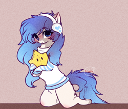 Size: 2242x1917 | Tagged: safe, artist:krissstudios, oc, oc only, oc:irenne, pony, female, mare, solo, star plushie