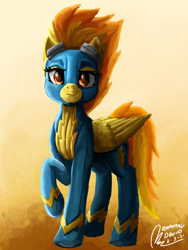 Size: 1536x2048 | Tagged: safe, artist:raphaeldavid, spitfire, pony, g4, clothes, solo, uniform, wonderbolts uniform