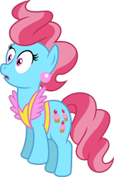 Size: 4000x6198 | Tagged: safe, artist:jeatz-axl, cup cake, earth pony, pony, g4, absurd resolution, female, mare, open mouth, simple background, solo, transparent background, vector