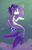 Size: 1950x3075 | Tagged: safe, artist:double-zr-tap, rarity, jellyfish, pony, seapony (g4), unicorn, g4, blue eyes, crepuscular rays, dorsal fin, female, fish tail, flowing mane, flowing tail, glowing, horn, ocean, seaponified, seapony rarity, shadow, smiling, solo, species swap, sunlight, swimming, tail, underwater, water