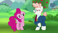 Size: 1280x720 | Tagged: safe, screencap, pinkie pie, svengallop, earth pony, pony, g4, the mane attraction, female, male, mare, stallion