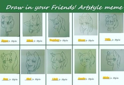 Size: 787x543 | Tagged: safe, artist:aleurajan, oc, oc only, pony, unicorn, bust, eyelashes, horn, one eye closed, smiling, style emulation, traditional art, unicorn oc, wink