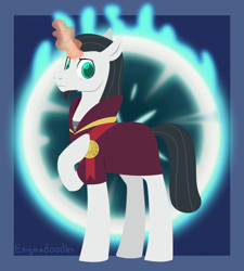 Size: 900x1000 | Tagged: safe, artist:enigmadoodles, chancellor neighsay, pony, g4, magic, solo
