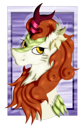 Size: 1785x2716 | Tagged: safe, artist:thebenalpha, autumn blaze, kirin, g4, ear fluff, simple background, transparent background