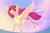 Size: 1280x832 | Tagged: safe, artist:isorrayi, oc, oc only, pegasus, pony, female, flying, mare, solo