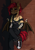 Size: 1400x2000 | Tagged: safe, artist:cherry_kotya, oc, oc only, oc:kirsche sprengstoff, bat pony, anthro, bat pony oc, bat wings, clothes, converse, fangs, female, looking at you, overalls, shoes, solo, wings