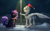 Size: 6400x4000 | Tagged: safe, artist:isorrayi, oc, oc only, classical unicorn, pegasus, pony, unicorn, absurd resolution, christmas, clothes, cloven hooves, female, hat, holiday, horn, leonine tail, mare, santa hat, scarf, unshorn fetlocks