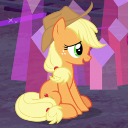 Size: 920x920 | Tagged: safe, screencap, applejack, earth pony, pony, g4, hearthbreakers, cropped, cute, female, jackabetes, mare, solo