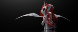Size: 3440x1440 | Tagged: safe, artist:thelunagames, oc, oc only, oc:lovers, alicorn, pony, 3d, cinema4d, solo