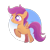 Size: 1024x1024 | Tagged: safe, artist:nnaly, scootaloo, pegasus, pony, g4, blank flank, cute, cutealoo, female, filly, flying, rearing, scootaloo can fly, solo