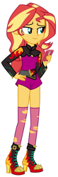 Size: 1024x3136 | Tagged: safe, artist:emeraldblast63, artist:sapphiregamgee, sunset shimmer, human, equestria girls, g4, boots, clothes, female, iphone, jacket, leather jacket, shoes, solo