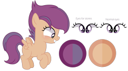 Size: 2139x1183 | Tagged: safe, artist:starshinesentry07, oc, oc only, oc:scramble, pegasus, pony, female, filly, offspring, parent:rumble, parent:scootaloo, parents:rumbloo, show accurate, simple background, solo, transparent background
