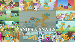 Size: 1972x1110 | Tagged: safe, edit, edited screencap, editor:quoterific, screencap, apple bloom, berry punch, berryshine, bon bon, button mash, carrot top, cotton cloudy, daisy, diamond tiara, dinky hooves, first base, flower wishes, gallop j. fry, golden harvest, linky, liza doolots, mango dash, noi, octavia melody, petunia, pinkie pie, piña colada, royal riff, scootaloo, shoeshine, silver spoon, snails, snips, super funk, sweetie belle, sweetie drops, tootsie flute, tornado bolt, train tracks (g4), twist, written script, earth pony, pegasus, pony, rabbit, unicorn, boast busters, common ground, flight to the finish, g4, newbie dash, ponyville confidential, season 1, season 2, season 4, season 5, season 9, slice of life (episode), the break up breakdown, the cutie pox, the mysterious mare do well, the show stoppers, twilight time, animal, bowing, cutie mark crusaders, duo, duo male, eyes closed, female, filly, hat, male, open mouth, sitting, trio, whispering
