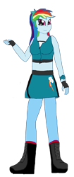 Size: 756x1806 | Tagged: safe, artist:mlp-headstrong, rainbow dash, equestria girls, g4, martial arts kids, martial arts kids outfits