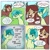 Size: 2048x2048 | Tagged: safe, artist:pfeffaroo, sandbar, yona, earth pony, pony, yak, g4, she's all yak, 4 panel comic, bow, cloven hooves, comic, cute, dialogue, duo, female, hair bow, high res, looking at each other, male, monkey swings, music notes, role reversal, sad, singing, speech bubble, support