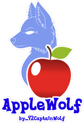 Size: 2033x2951 | Tagged: safe, artist:amgiwolf, oc, oc only, oc:applewolf, wolf, apple, cutie mark, cutie mark only, food, no pony, simple background, transparent background