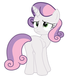 Size: 2665x2965 | Tagged: safe, alternate character, alternate version, artist:gmaplay, sweetie belle, pony, unicorn, g4, butt, female, high res, mare, older, older sweetie belle, plot, simple background, solo, sweetie butt, transparent background