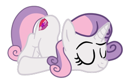 Size: 1106x685 | Tagged: safe, artist:gmaplay, sweetie belle, pony, unicorn, g4, ass up, butt, face down ass up, mimir, older, older sweetie belle, plot, simple background, sleeping, solo, sweetie butt, transparent background
