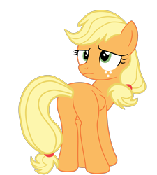 Size: 2665x2965 | Tagged: safe, artist:gmaplay, applejack, earth pony, pony, g4, applebutt, butt, high res, looking back, plot, simple background, solo, transparent background