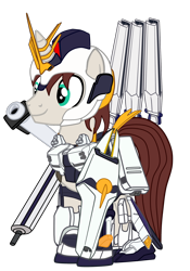 Size: 1316x1876 | Tagged: safe, artist:gmaplay, oc, oc only, oc:stardust memory, pony, unicorn, armor, funels, male, nu gundam, simple background, solo, transparent background