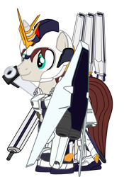 Size: 1316x1876 | Tagged: safe, artist:gmaplay, oc, oc only, oc:stardust memory, pony, unicorn, funels, male, nu gundam, simple background, solo, transparent background