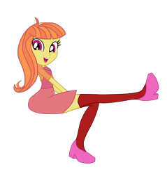 Size: 3014x3150 | Tagged: safe, artist:gmaplay, citrus blush, equestria girls, g4, clothes, equestria girls-ified, high res, simple background, socks, solo, thigh highs, transparent background