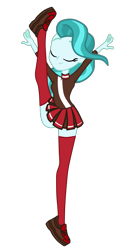 Size: 1048x2008 | Tagged: safe, artist:gmaplay, lighthoof, equestria girls, g4, cheerleader, cheerleader outfit, clothes, equestria girls-ified, simple background, solo, transparent background, zettai ryouiki