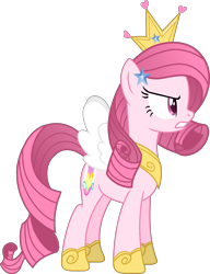 Size: 1439x1878 | Tagged: safe, alternate version, artist:muhammad yunus, oc, oc only, oc:annisa trihapsari, earth pony, pony, series:the return of annisa, g4, base used, earth pony oc, female, mare, not rarity, pink body, pink hair, princess, simple background, solo, transparent background, vector