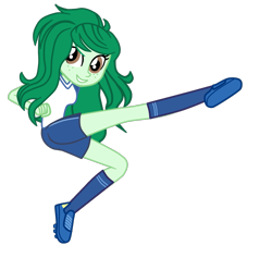 Size: 1205x1194 | Tagged: safe, artist:gmaplay, wallflower blush, equestria girls, g4, clothes, clothes swap, shoes, simple background, socks, solo, sports, sporty style, transparent background