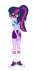 Size: 1245x2664 | Tagged: safe, artist:gmaplay, sci-twi, twilight sparkle, equestria girls, g4, camp everfree outfits, converse, glasses, shoes, simple background, solo, transparent background