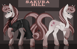 Size: 4096x2660 | Tagged: source needed, useless source url, safe, artist:besomb1tch, oc, oc only, pony, unicorn, fallout equestria, concept art, cutie mark, female, reference sheet, solo