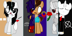 Size: 1024x522 | Tagged: safe, artist:candysugarskullgirl9, earth pony, pegasus, pony, unicorn, g4, magical mystery cure, base used, ben drowned, blank eyes, creepypasta, herobrine, jane the killer, jeff the killer, male, meme, minecraft, no eyes, open mouth, pinpoint eyes, ponified, slenderman, sonic the hedgehog, sonic the hedgehog (series), sonic.exe, the legend of zelda, the legend of zelda: majora's mask, what my cutie mark is telling me
