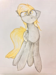 Size: 3024x4032 | Tagged: safe, artist:papersurgery, derpy hooves, pegasus, pony, g4, colored pencil drawing, solo, traditional art