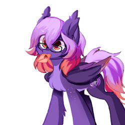 Size: 1000x1000 | Tagged: safe, artist:thieftea, oc, oc only, oc:ardent dusk, pegasus, pony, letter, mouth hold, simple background, solo, white background