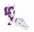 Size: 4900x4464 | Tagged: safe, artist:choyamy, rarity, pony, unicorn, g4, rarity investigates, absurd resolution, blushing, cute, female, looking at you, lying down, mare, ponytail, raribetes, simple background, solo, white background