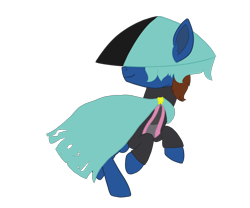 Size: 1200x1000 | Tagged: safe, artist:derpy_the_duck, oc, oc only, oc:derp, earth pony, pony, cape, clothes, dust: an elysian tail, hat, outfit, solo