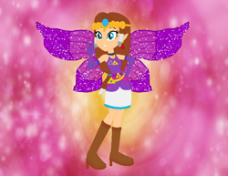 Size: 786x606 | Tagged: safe, artist:selenaede, artist:user15432, fairy, human, equestria girls, g4, barely eqg related, base used, base:selenaede, boots, charmix, clothes, crossover, crown, ear piercing, earring, equestria girls style, equestria girls-ified, fairy wings, fairyized, gloves, hand on hip, high heel boots, high heels, jewelry, long gloves, magic winx, necklace, nintendo, piercing, princess zelda, purple dress, purple wings, rainbow s.r.l, regalia, shoes, solo, sparkly background, sparkly wings, the legend of zelda, the legend of zelda: twilight princess, wings, winx, winx club, winxified