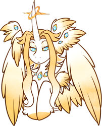 Size: 704x872 | Tagged: safe, artist:velnyx, oc, oc only, oc:seraphim, alicorn, pony, seraph, seraphicorn, alicorn oc, bust, horn, multiple eyes, multiple wings, portrait, simple background, solo, transparent background, wings