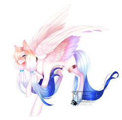 Size: 2508x2466 | Tagged: safe, artist:minelvi, oc, oc only, pegasus, pony, high res, pegasus oc, signature, simple background, solo, transparent background, wings