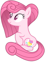 Size: 816x1130 | Tagged: safe, artist:muhammad yunus, oc, oc only, oc:annisa trihapsari, earth pony, pony, g4, base used, earth pony oc, female, hairstyle, mare, pink body, pink hair, simple background, smiling, solo, transparent background, vector