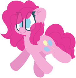 Size: 1989x2030 | Tagged: safe, artist:moonydusk, pinkie pie, earth pony, pony, g4, female, mare, simple background, solo, transparent background