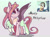 Size: 2270x1668 | Tagged: safe, artist:caramelbolt24, discord, fluttershy, oc, draconequus, hybrid, pegasus, pony, g4, my little pony: friendship is magic, to where and back again, abstract background, cloven hooves, ear fluff, feathered fetlocks, female, hug, interspecies offspring, looking back, male, mare, offspring, parent:discord, parent:fluttershy, parents:discoshy, screencap reference, signature, smiling, wings