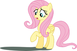 Size: 2994x2003 | Tagged: safe, artist:dash-o-salt, fluttershy, pegasus, pony, g4, concerned, female, high res, looking down, mare, shadow, simple background, solo, transparent background, vector