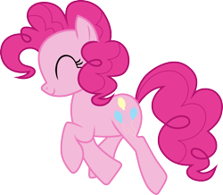 Size: 1152x1006 | Tagged: safe, artist:dash-o-salt, pinkie pie, earth pony, pony, g4, happy, prancing, simple background, smiling, solo, transparent background