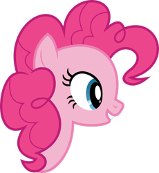 Size: 2351x2550 | Tagged: safe, artist:dash-o-salt, pinkie pie, earth pony, pony, g4, avatar, head shot, high res, looking ahead, looking forward, simple background, smiling, solo, transparent background