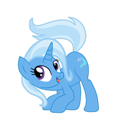 Size: 1455x1465 | Tagged: safe, artist:gmaplay, trixie, pony, unicorn, g4, ass up, butt, plot, shake your booty, simple background, solo, the great and powerful ass, transparent background