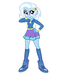 Size: 2089x2372 | Tagged: safe, artist:gmaplay, trixie, equestria girls, g4, hand on hip, high res, simple background, solo, transparent background