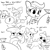 Size: 2400x2400 | Tagged: safe, artist:tjpones, apple bloom, scootaloo, earth pony, pegasus, pony, g4, :i, bitcoin, black and white, bong, comic, cryptocurrency, dmt, drugs, duo, female, filly, grayscale, high res, lying down, money, monochrome, on back, simple background, white background