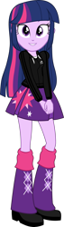 Size: 1024x3587 | Tagged: safe, artist:edy_january, edit, vector edit, twilight sparkle, equestria girls, g4, my little pony equestria girls: better together, adidas, adidas tracksuit, clothes, female, gopnik, hardbass, jacket, looking at you, skirt, slav, smiling, smiling at you, solo, sweatshirt, vector